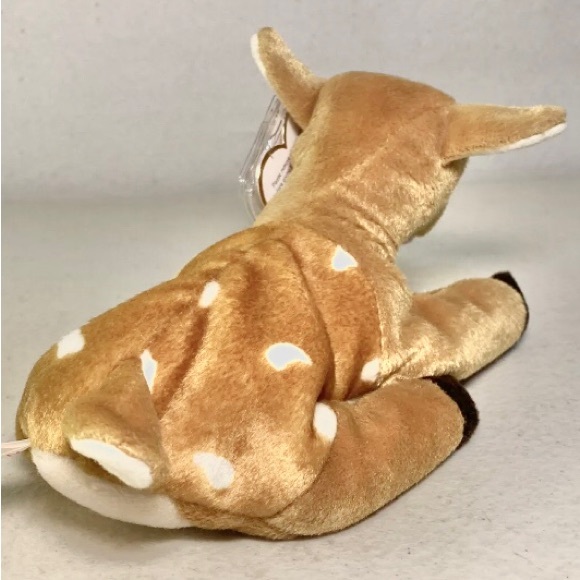 *WHISPER spotted Deer Fawn, Ty Beanie Babies,Hangtag attached,Tag Errors,Vintage - Picture 5 of 10